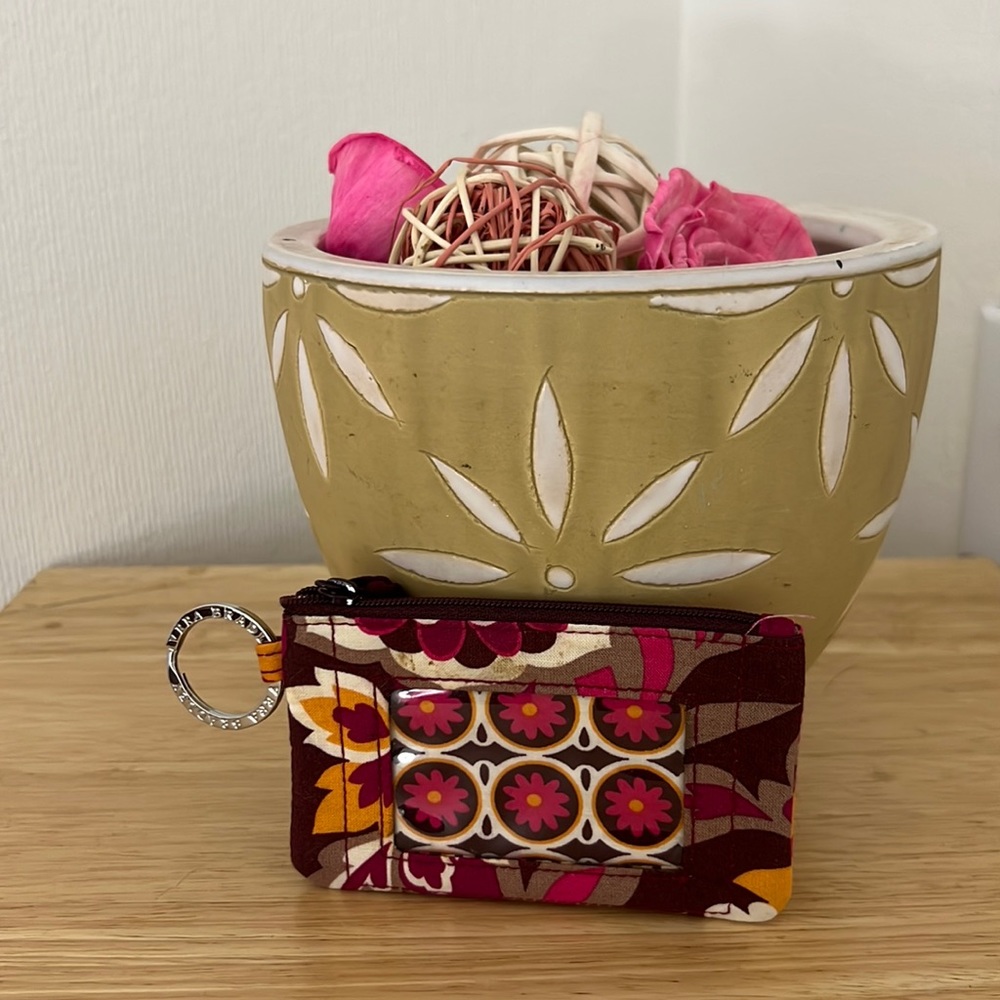 Vera Bradley keychain ID holder